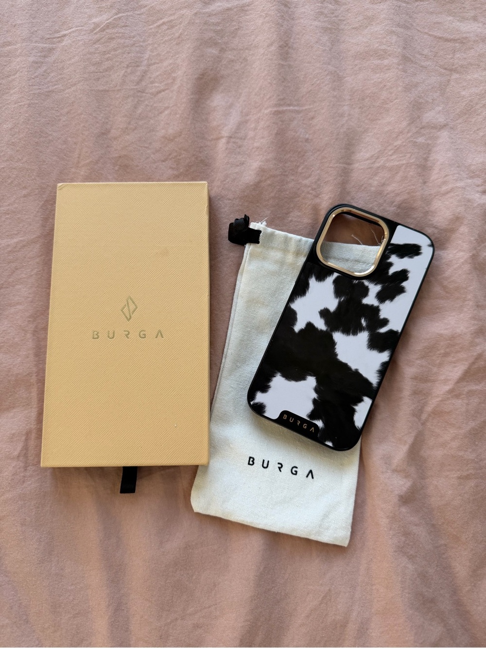 BURGA cow print phone case